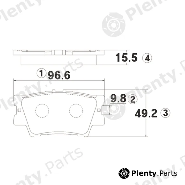 CTR GK1064 — Brake Pad Set, disc brake