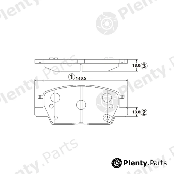 CTR GK1397 — Brake Pad Set, disc brake