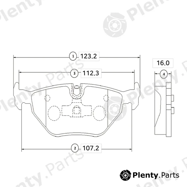 CTR GK0003 — Brake Pad Set, disc brake