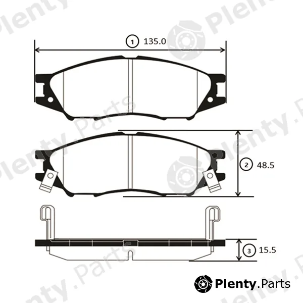 CTR GK0978 — Brake Pad Set, disc brake