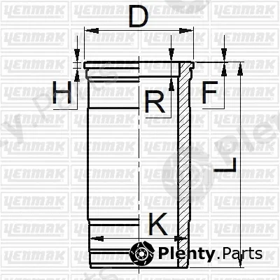 Yenmak 51-05918-000 — Cylinder Sleeve