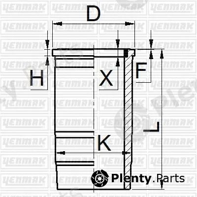 Yenmak 51-05254-000 — Cylinder Sleeve