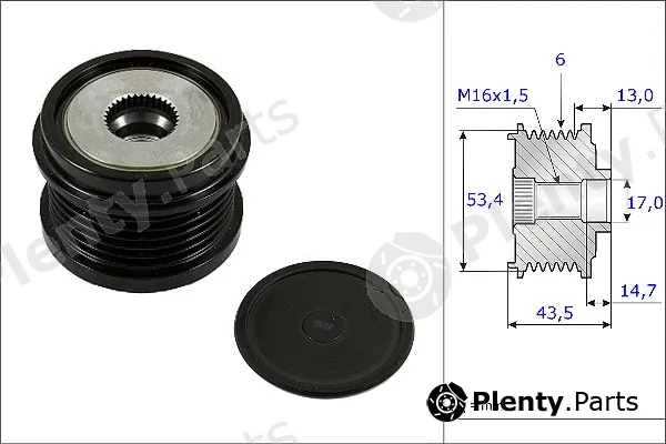 Fispa 455232 — Alternator Freewheel Clutch