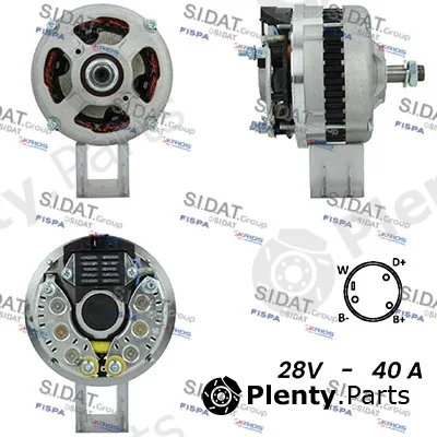 Fispa A24VA0123A2 — Alternator