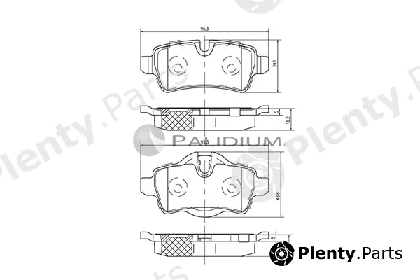 ASHUKI by Palidium P1-1147 — Brake Pad Set, disc brake
