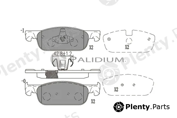 ASHUKI by Palidium P1-1554 — Brake Pad Set, disc brake
