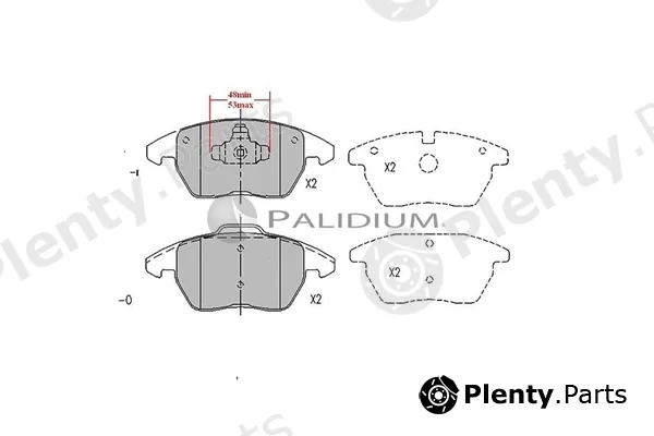 ASHUKI by Palidium P1-1005 — Brake Pad Set, disc brake