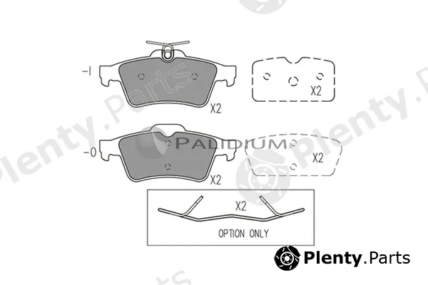 ASHUKI by Palidium P1-1021 — Brake Pad Set, disc brake