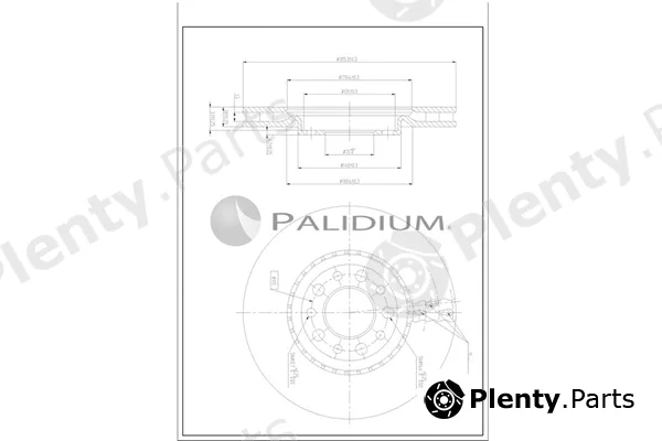 ASHUKI by Palidium P330-265 — Brake Disc