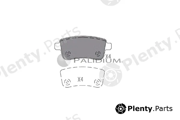 ASHUKI by Palidium P1-1114 — Brake Pad Set, disc brake
