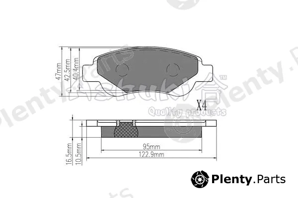 ASHUKI by Palidium 1080-2212 — Brake Pad Set, disc brake
