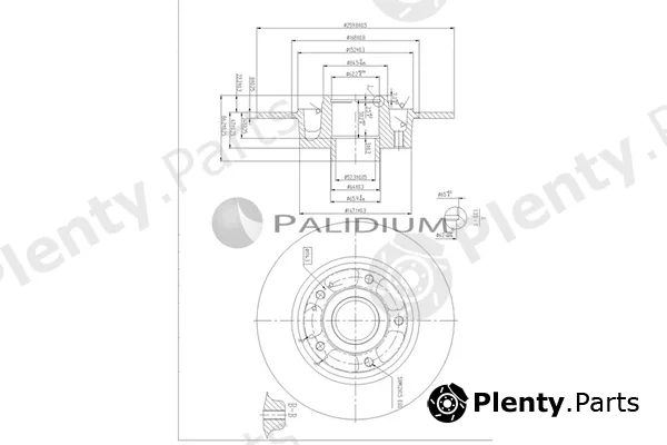 ASHUKI by Palidium P331-128 — Brake Disc