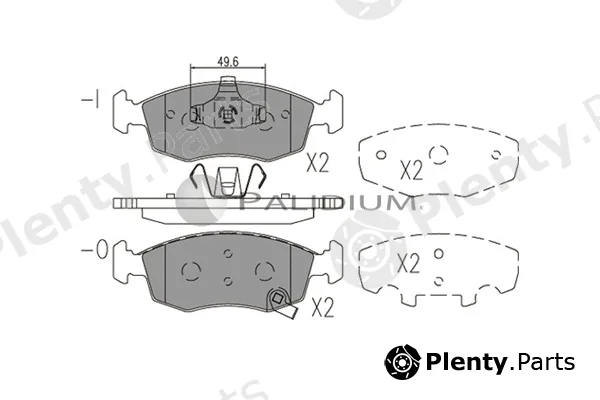 ASHUKI by Palidium P1-1572 — Brake Pad Set, disc brake