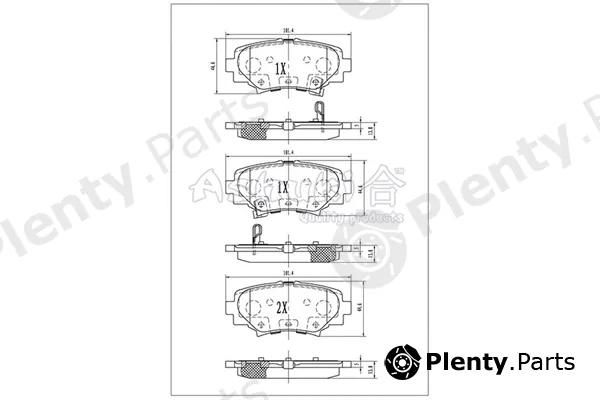 ASHUKI by Palidium 1083-7203 — Brake Pad Set, disc brake