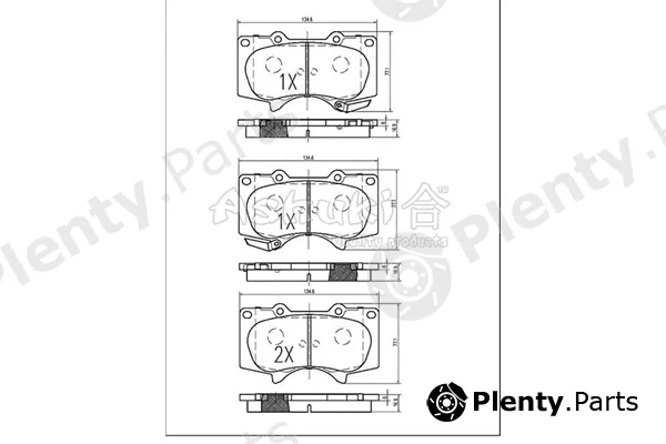 ASHUKI by Palidium 1080-9012 — Brake Pad Set, disc brake