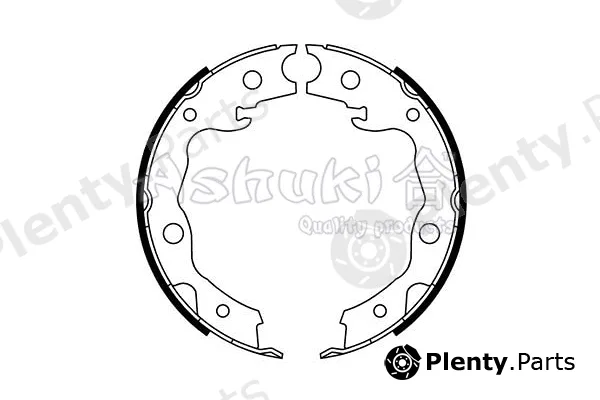 ASHUKI by Palidium 1050-7501 — Brake Shoe Set, parking brake