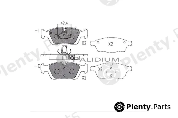 ASHUKI by Palidium P1-1122 — Brake Pad Set, disc brake