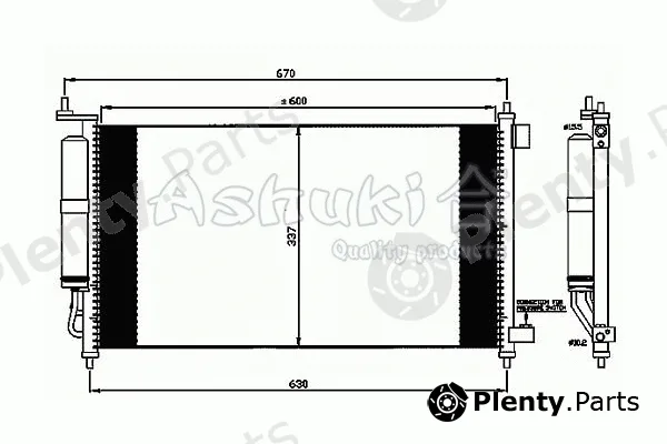 ASHUKI by Palidium N657-54 — Condenser, air conditioning