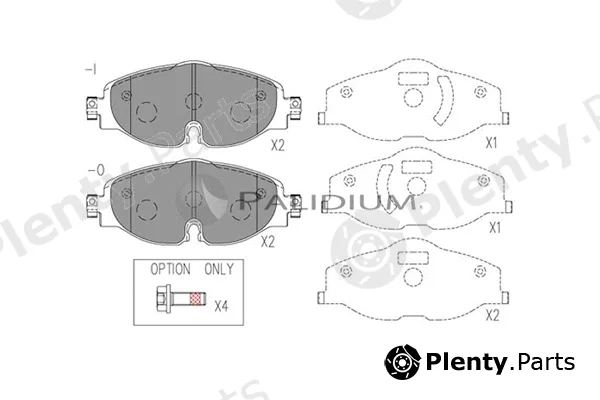 ASHUKI by Palidium P1-1551 — Brake Pad Set, disc brake