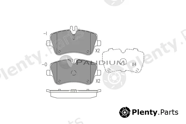 ASHUKI by Palidium P1-1039 — Brake Pad Set, disc brake