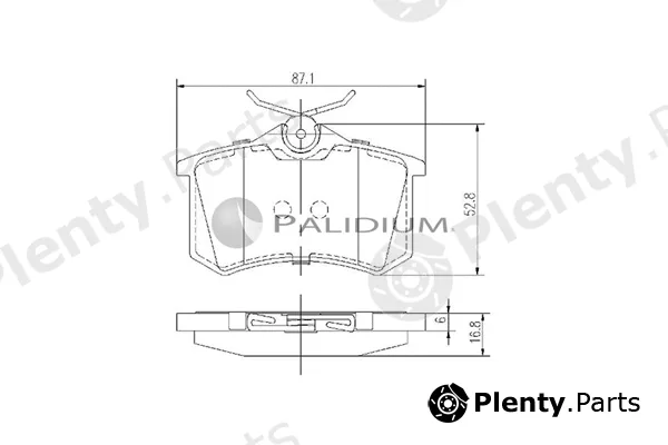 ASHUKI by Palidium P1-1172 — Brake Pad Set, disc brake