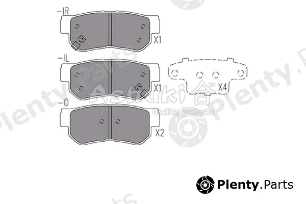 ASHUKI by Palidium 1083-9050 — Brake Pad Set, disc brake