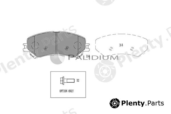 ASHUKI by Palidium P1-1566 — Brake Pad Set, disc brake