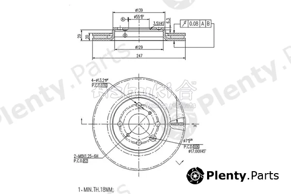 ASHUKI by Palidium T602-86 — Brake Disc