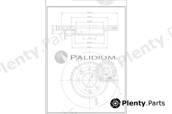 ASHUKI by Palidium P330-256 — Brake Disc
