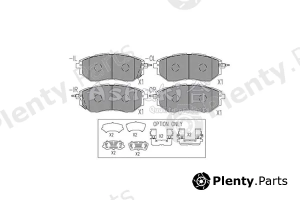 ASHUKI by Palidium S011-58 — Brake Pad Set, disc brake