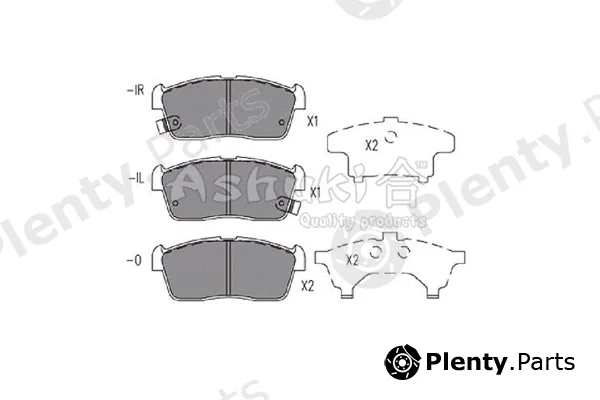 ASHUKI by Palidium 1080-1208 — Brake Pad Set, disc brake