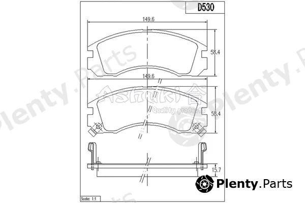ASHUKI by Palidium C003-05 — Brake Pad Set, disc brake