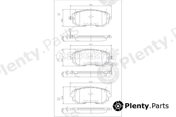 ASHUKI by Palidium 1080-5107 — Brake Pad Set, disc brake