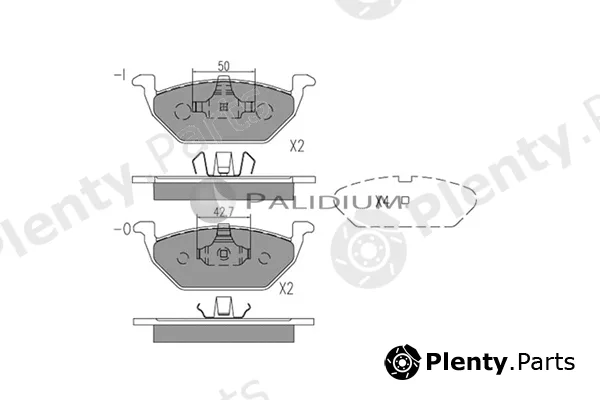 ASHUKI by Palidium P1-1002 — Brake Pad Set, disc brake