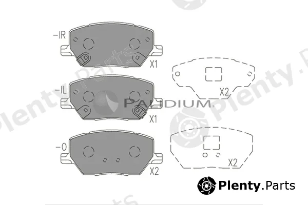 ASHUKI by Palidium P1-1534 — Brake Pad Set, disc brake