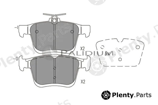 ASHUKI by Palidium P1-1537 — Brake Pad Set, disc brake
