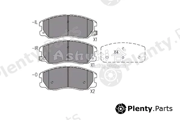 ASHUKI by Palidium 1080-3190 — Brake Pad Set, disc brake