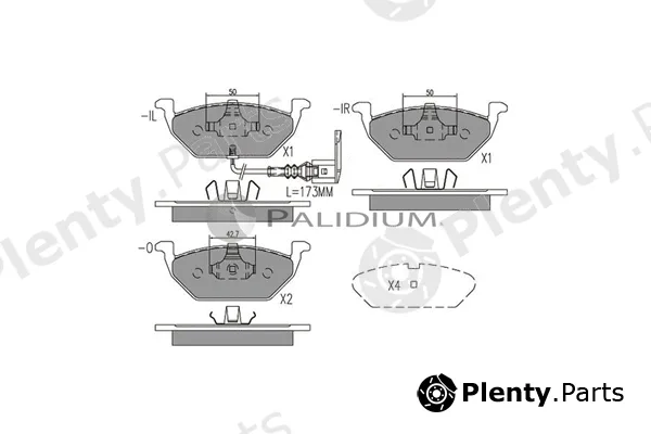 ASHUKI by Palidium P1-1001 — Brake Pad Set, disc brake