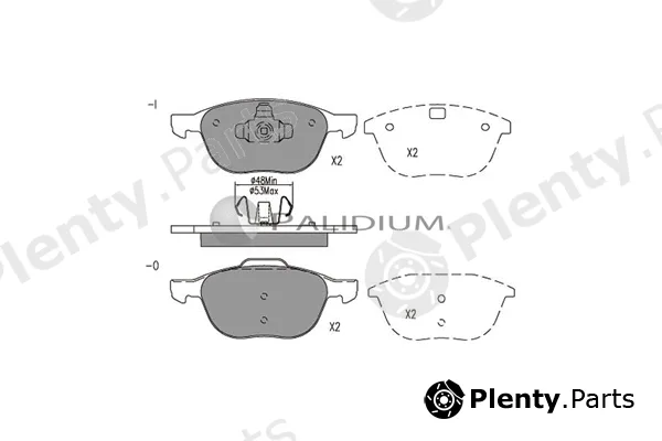 ASHUKI by Palidium P1-1023 — Brake Pad Set, disc brake