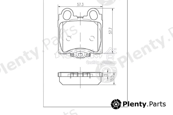 ASHUKI by Palidium 1083-7102 — Brake Pad Set, disc brake