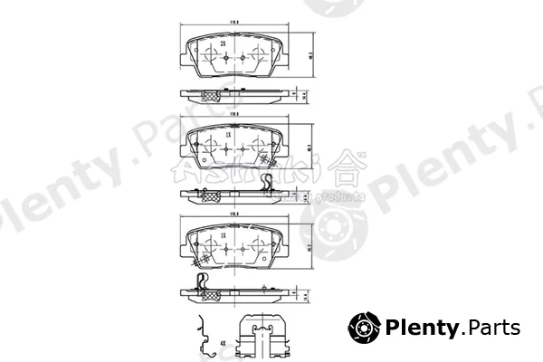 ASHUKI by Palidium 1083-2130 — Brake Pad Set, disc brake