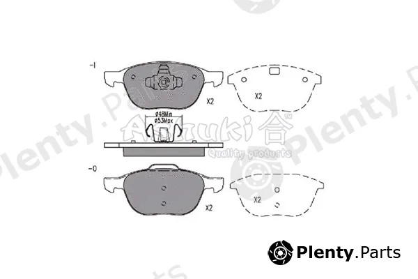 ASHUKI by Palidium 1080-3603 — Brake Pad Set, disc brake
