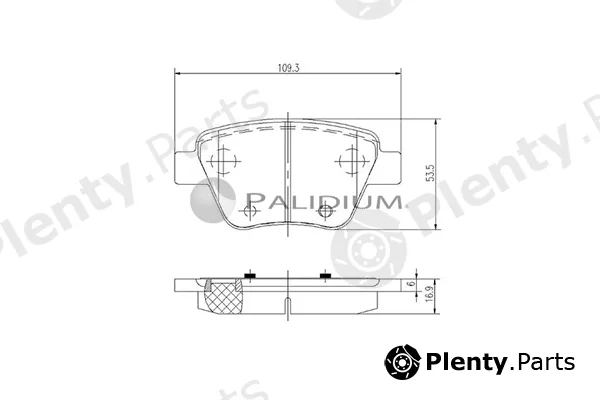 ASHUKI by Palidium P1-1185 — Brake Pad Set, disc brake