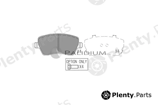ASHUKI by Palidium P1-1072 — Brake Pad Set, disc brake