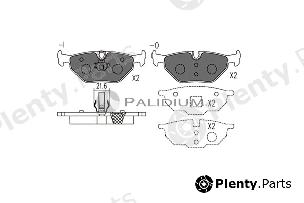 ASHUKI by Palidium P1-1109 — Brake Pad Set, disc brake