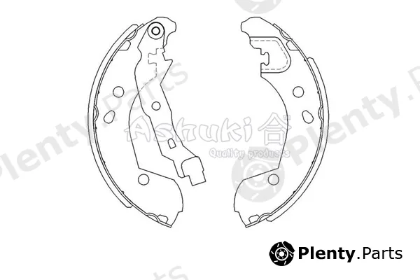 ASHUKI by Palidium 1050-5501 — Brake Shoe Set