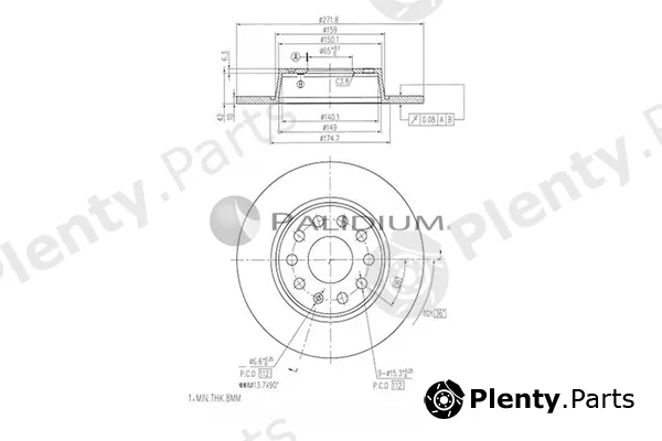 ASHUKI by Palidium P331-115 — Brake Disc