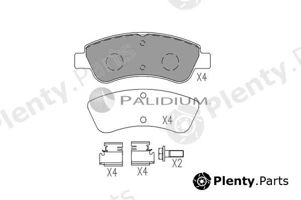 ASHUKI by Palidium P1-1526 — Brake Pad Set, disc brake