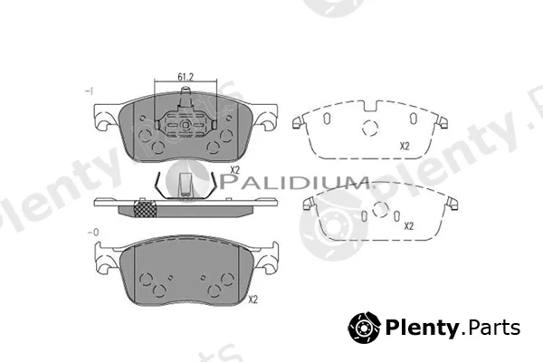 ASHUKI by Palidium P1-1558 — Brake Pad Set, disc brake