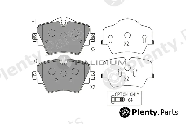 ASHUKI by Palidium P1-1523 — Brake Pad Set, disc brake